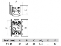 Клеммная колодка SV35